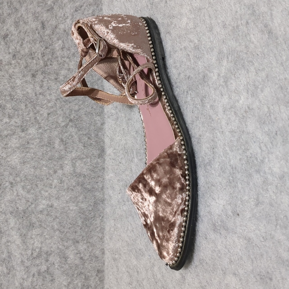 Free People x Farylrobin Velvet Florence Flats Size 7 - Picture 3 of 11